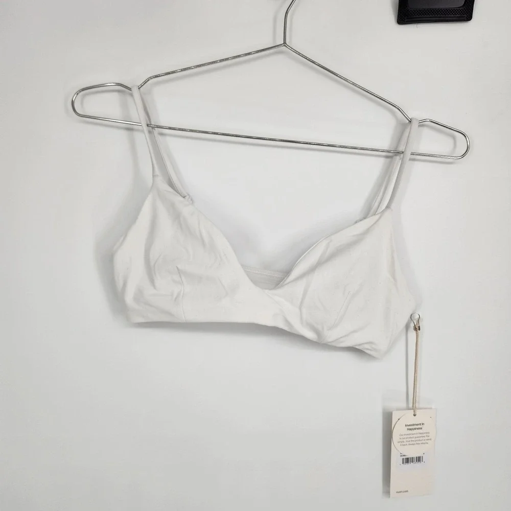 Vuori Small White All The Form Micro Bra NWT